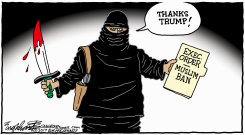 MUSLIM BAN by Bob Englehart