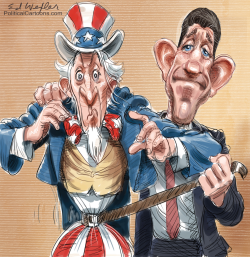 PAUL RYAN AND UNCLE SAM by Ed Wexler