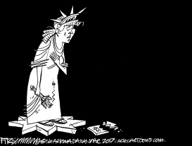 IMMIGRATION BAN by David Fitzsimmons