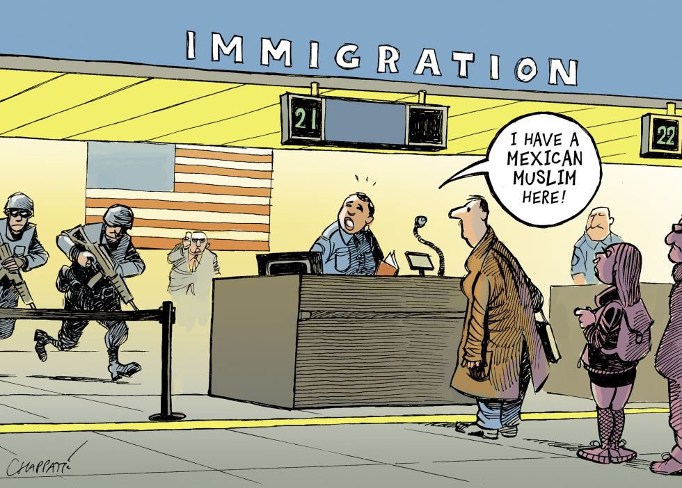  IMMIGRATION RESTRICTIONS by Patrick Chappatte