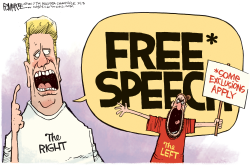 FREE SPEECH by Rick McKee