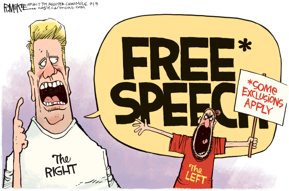  FREE SPEECH by Rick McKee