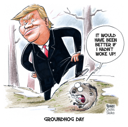 GROUNDHOG AND TRUMP by Gatis Sluka