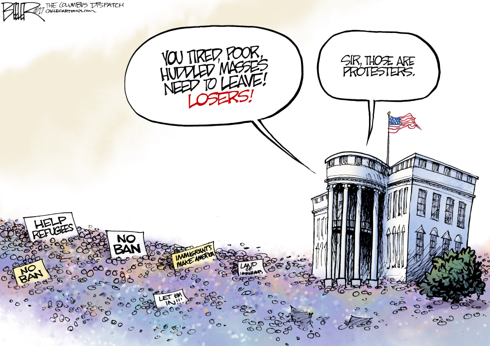  HUDDLED MASSES by Nate Beeler