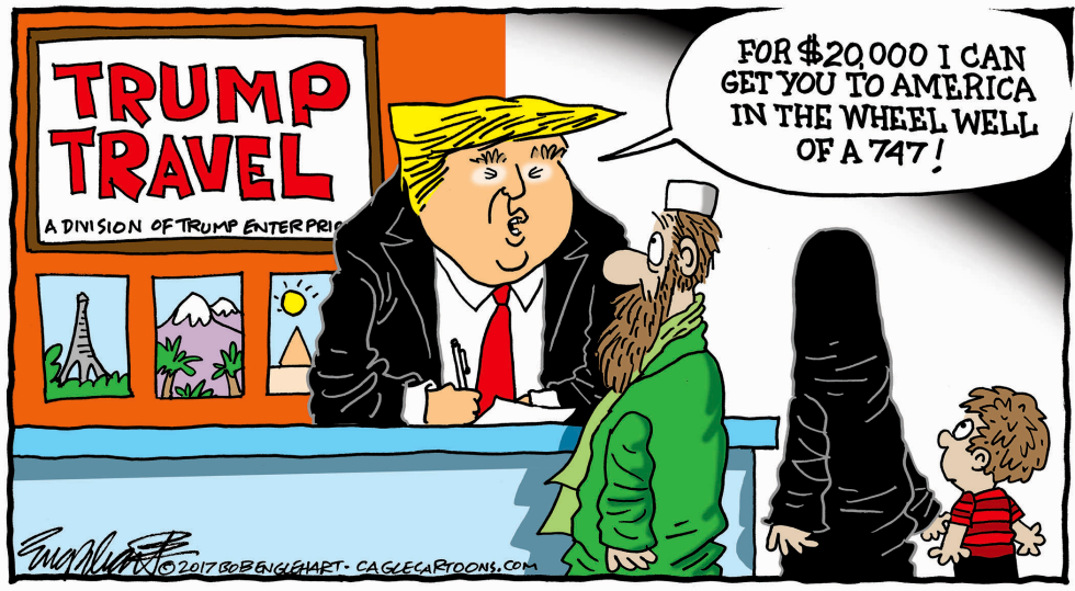  MUSLIM BAN by Bob Englehart