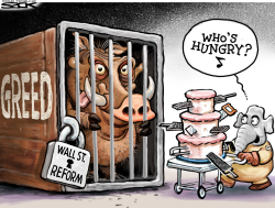 WALL STREET GREED by Steve Sack