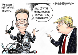 CORRECT TRUMP VS SCHWARZENEGGER by Dave Granlund