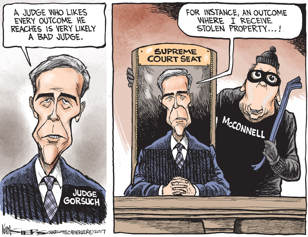  JUDGE GORSUCH by Kevin Siers