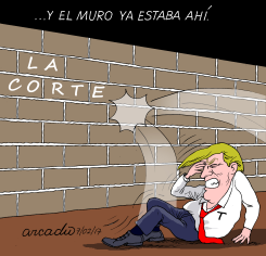 EL MURO YA ESTABA ALLí by Arcadio Esquivel