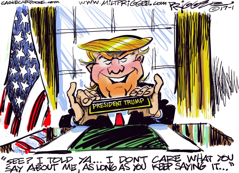  TRUMP PUBLICITY by Milt Priggee