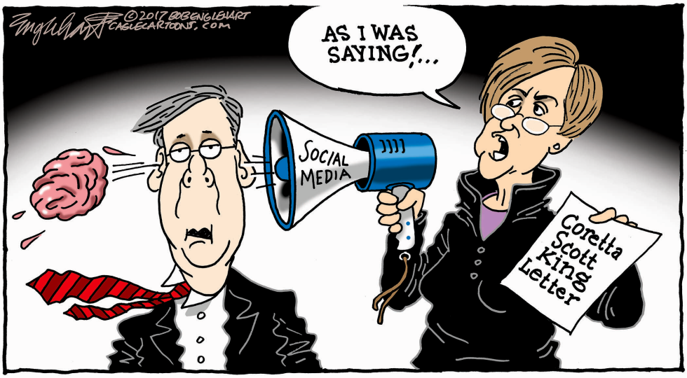  ELIZABETH WARREN by Bob Englehart