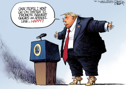 TRUMP PUMPS by Nate Beeler