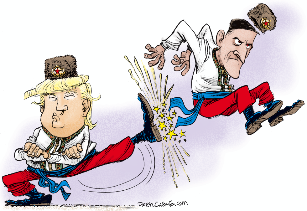  FLYNN GETS BOOTED OUT by Daryl Cagle