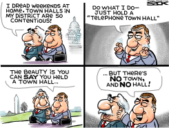 TOWN HALL TELEPHONE by Steve Sack