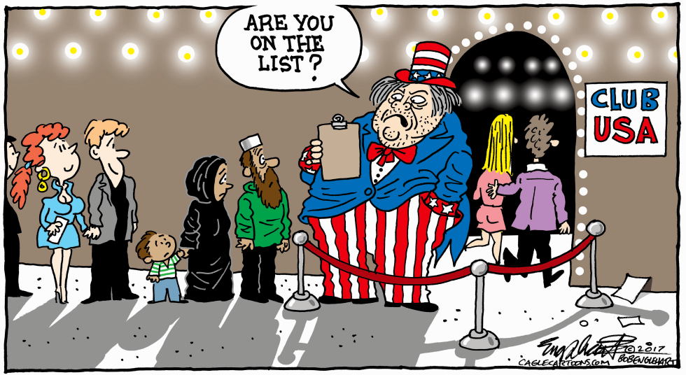  IMMIGRATION by Bob Englehart