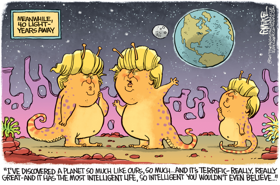  TRUMP PLANET by Rick McKee