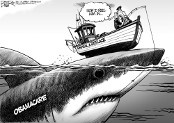 OBAMACARE ANGLING by Nate Beeler