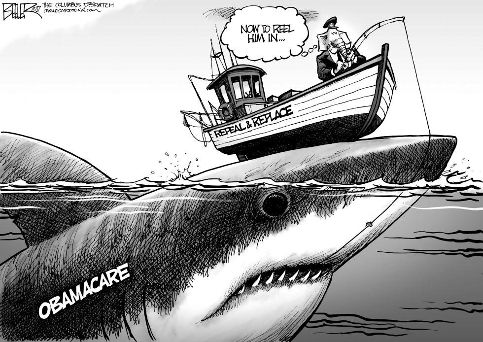  OBAMACARE ANGLING by Nate Beeler