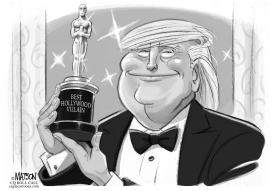 BEST HOLLYWOOD VILLAIN OSCAR GOES TO DONALD TRUMP by RJ Matson