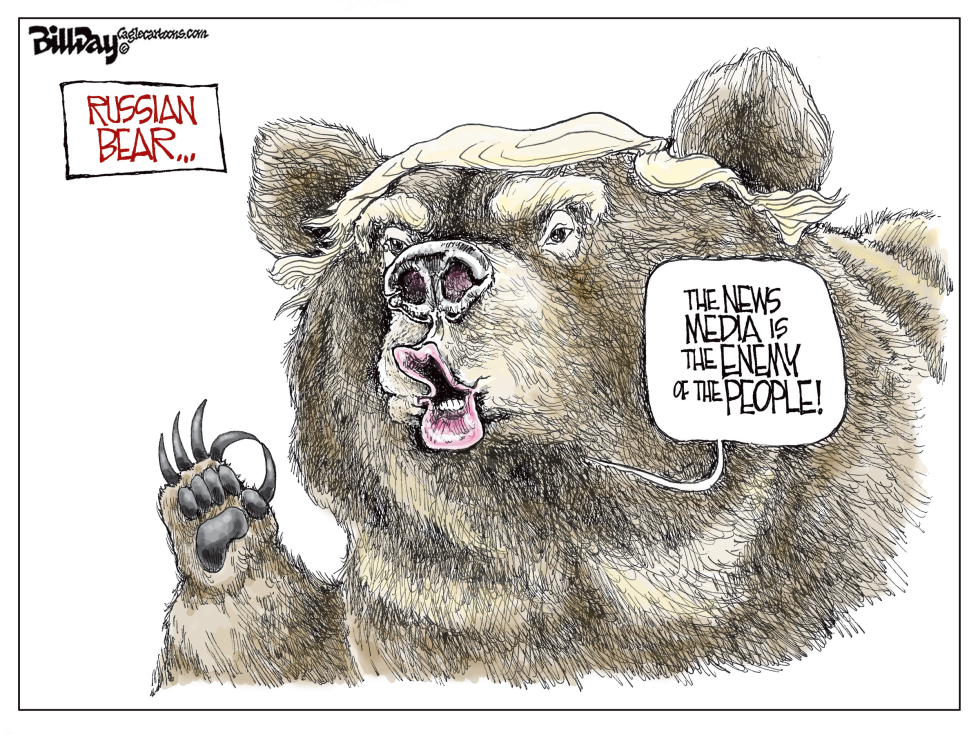  PUTIN'S BEAR BUDDY by Bill Day