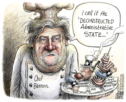 CHEF BANNON by Adam Zyglis