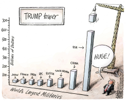 MILITARY SPENDING by Adam Zyglis