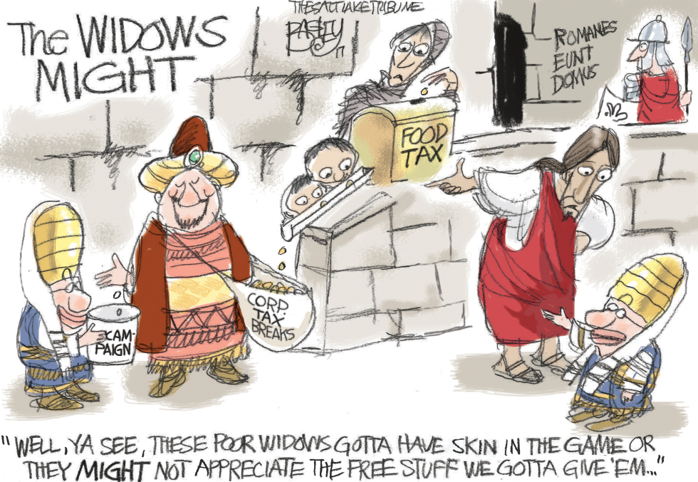  LOCAL WIDOW'S MITE by Pat Bagley