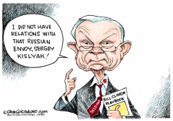 JEFF SESSIONS AND RUSSIANS by Dave Granlund