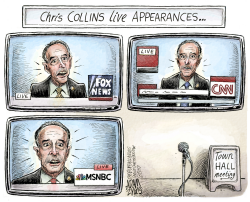 CHRIS COLLINS TOWN HALL by Adam Zyglis