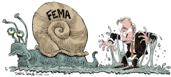 FEMA SNAIL by Daryl Cagle