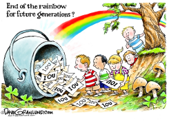 END OF RAINBOW IOUS by Dave Granlund