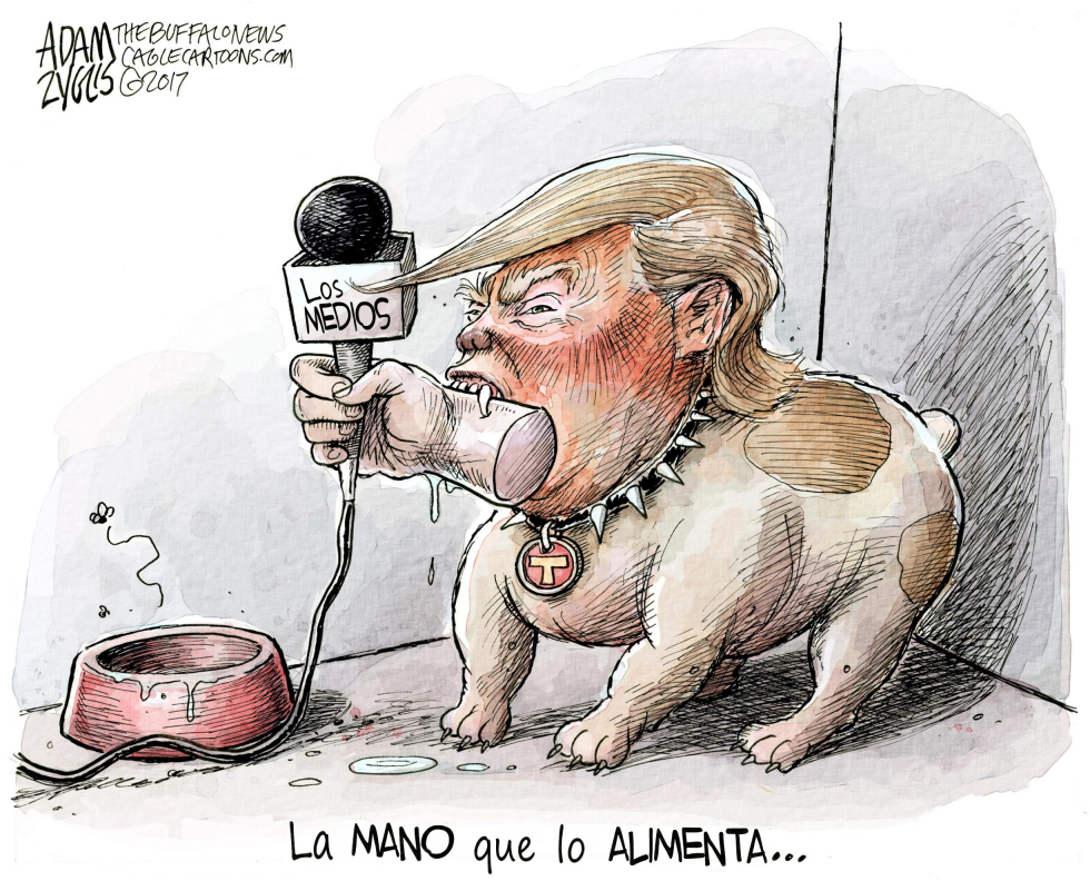  TRUMP Y LOS MEDIOS  by Adam Zyglis