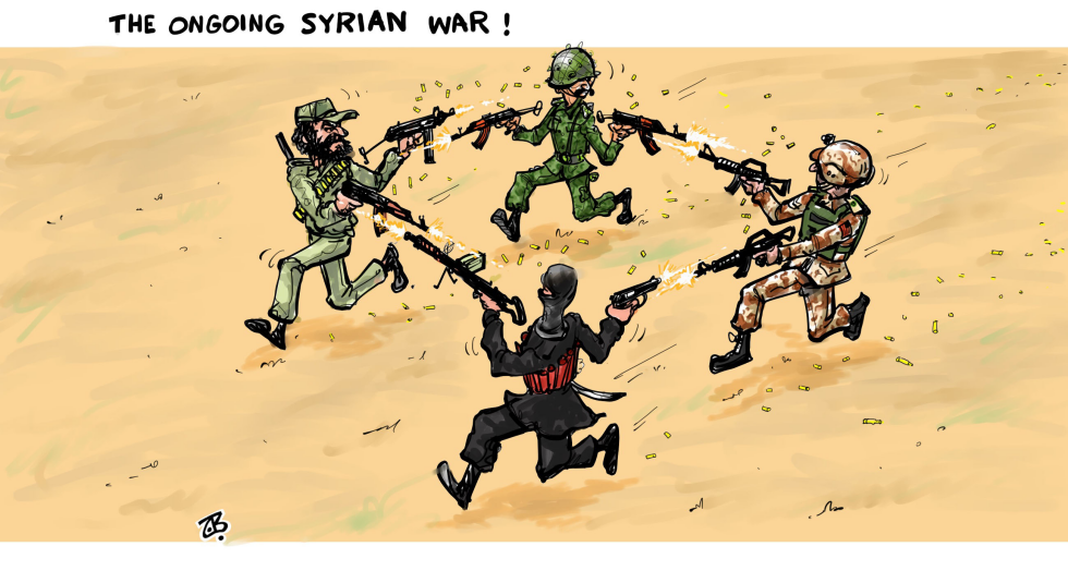  THE ONGOING WAR by Emad Hajjaj