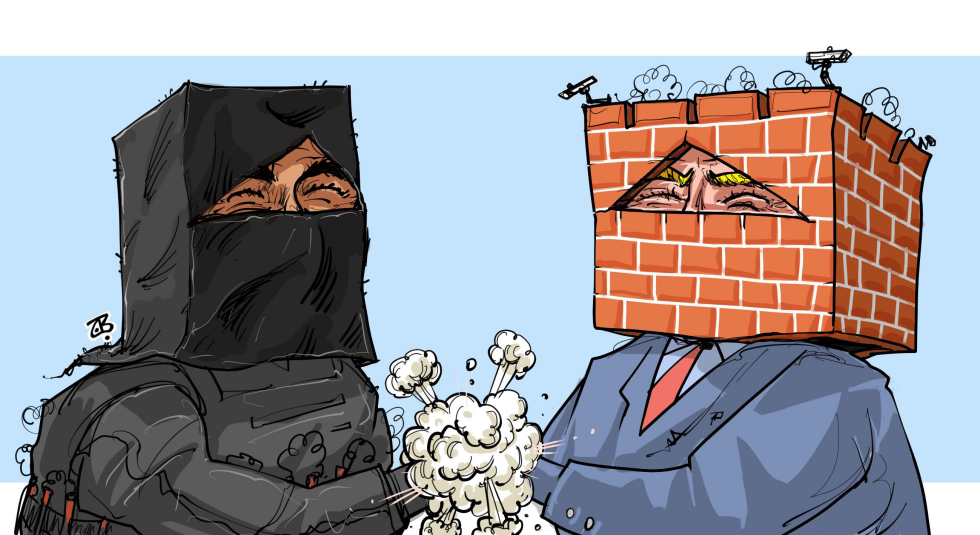  WALLSMASKS by Emad Hajjaj