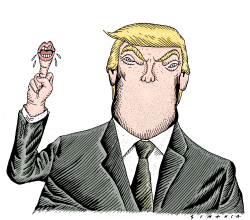 TRUMP'S MOUTH  by Osmani Simanca