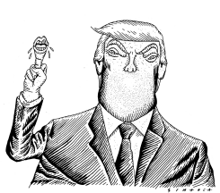 TRUMP'S MOUTH by Osmani Simanca