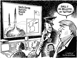 NORTH KOREA LAUNCHES BALLISTIC MISSILE by Patrick Chappatte