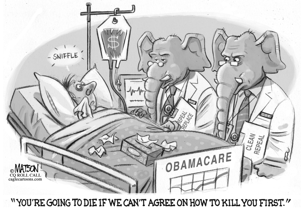  REPUBLICANS HAVE FATAL PROGNOSIS FOR OBAMACARE by RJ Matson