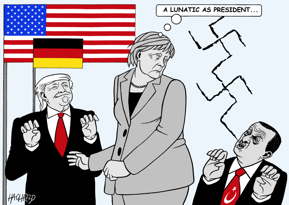  MERKEL MEETS TRUMP by Rainer Hachfeld