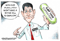 RYAN AND GOP CARE by Dave Granlund