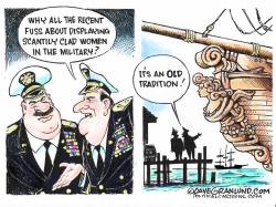 MILITARY NUDES SCANDAL by Dave Granlund