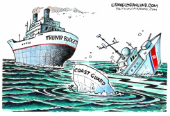 COAST GUARD BUDGET CUTS by Dave Granlund