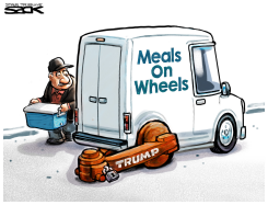 MEALS ON WHEELS by Steve Sack