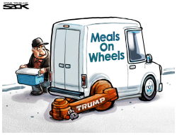 MEALS ON WHEELS by Steve Sack