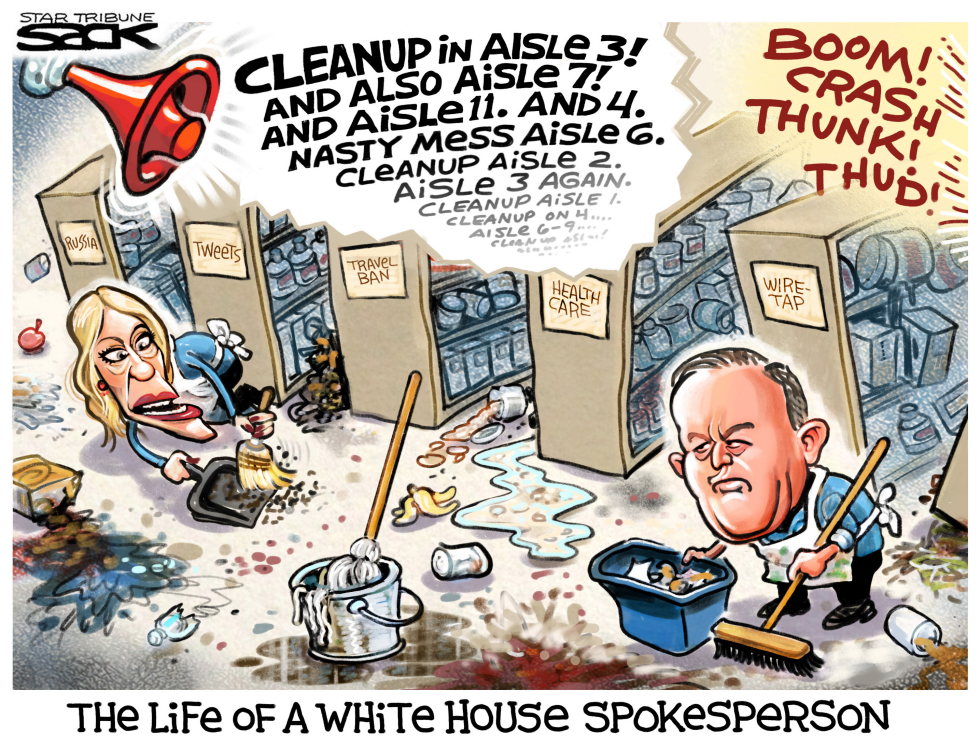  WHITE HOUSE MESS by Steve Sack