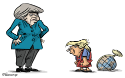 TRUMP AND MERKEL by Martin Sutovec