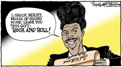 CHUCK BERRY by Bob Englehart