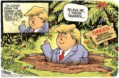 TRUMP SWAMP by Rick McKee