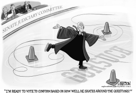 JUDGE GORSUCH SKATES AROUND QUESTIONS by RJ Matson