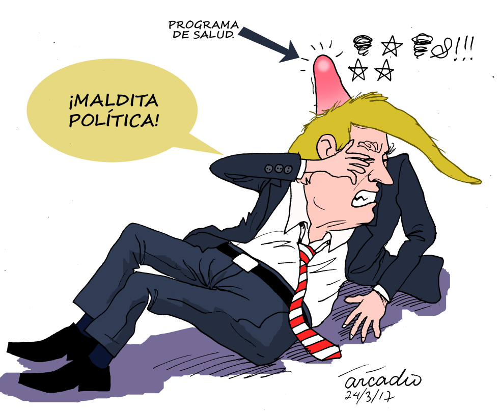  DURO GOLPE A TRUMP by Arcadio Esquivel